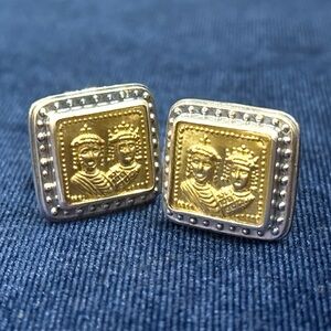 Konstantino 925 Sterling Silver Byzantium Collection Cufflinks